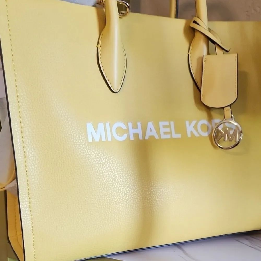 Michael Kors Yellow Tote Bag